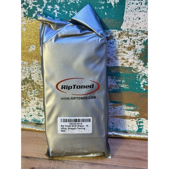 Rip Toned Wrist Wraps - 18" Professional Grade w Thumb Strap American Flag - Picture 2 of 3